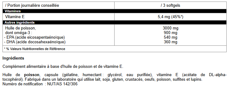 OMEGAPRO 90caps - FIRST IRON SYSTEMS Nutricore Professionals - Boostez vos performances !