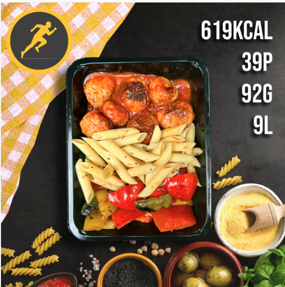 Penne - Boulettes Sauce Tomate Nutricore Nutrition®