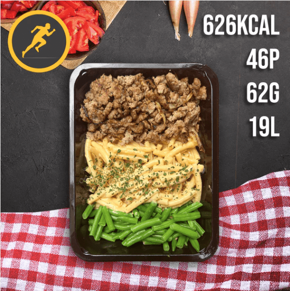 Haché de boeuf - Mac and cheese - Princesse - Nutricore Nutrition®